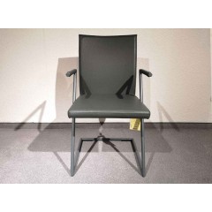 Scholtissek-SCHOLTISSEK Stuhlgruppe (2 Armlehnstühle) Zett Leder grau-31
