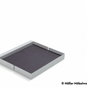 MÜLLER MÖBELWERKSTÄTTEN Ablage quadrat weiß zu Bett Flai