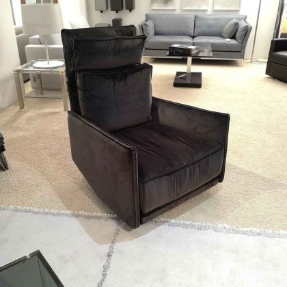 IP Design Sessel Cube Lounge Stoff anthrazit