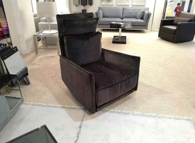 IP Design Sessel Cube Lounge Stoff anthrazit