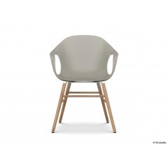 Kristalia-KRISTALIA Stuhl Elephant chair Sitzschale beige Gestell eiche-01